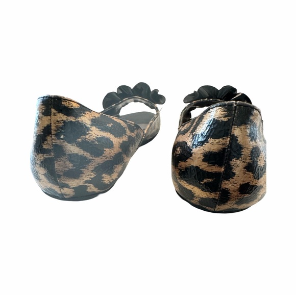 Steve Madden slip on flats metallic gold black animal print size 7 - Picture 6 of 8